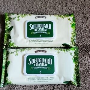 x2 Sol-U-Guard Botanical Wipes Natural Disinfectant Thyme Oil Melaleuca Ecosense